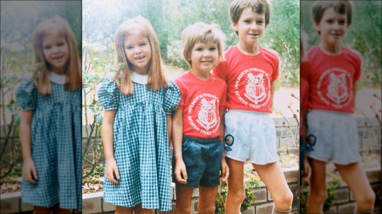 Isla Fisher with her brothers