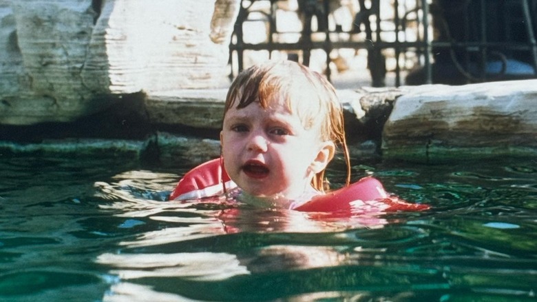 Lorraine Nicholson swimming as a child