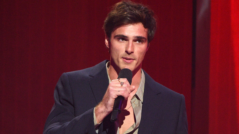 Jacob Elordi with microphone