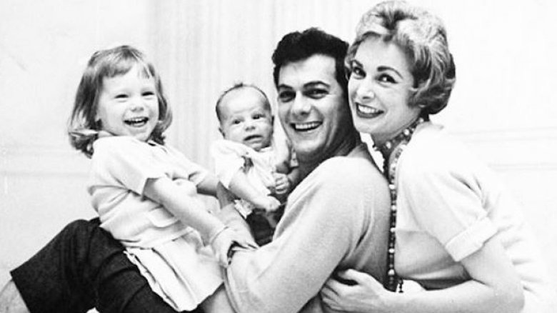 Baby Jamie Lee Curtis with family