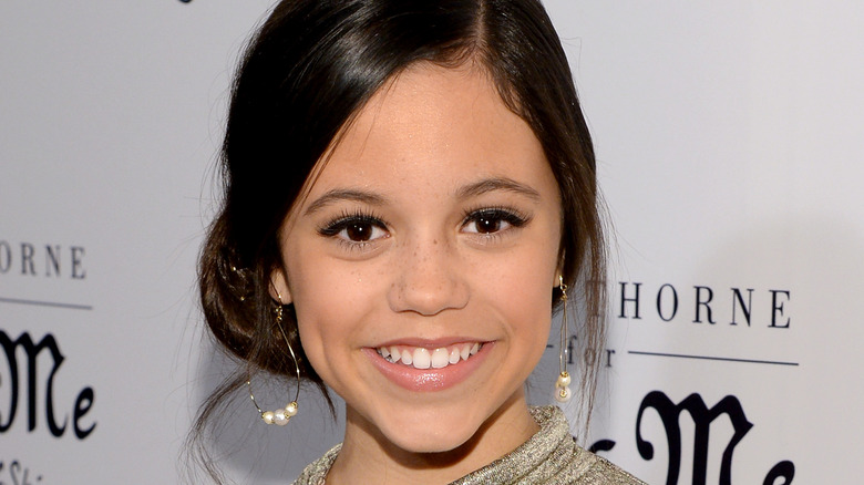 Young Jenna Ortega at an event