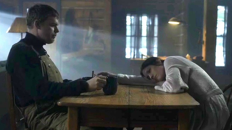 Still of Jennifer Carpenter as Debra Morgan and Michael C. Hall as Dexter Morgan in Dexter: New Blood