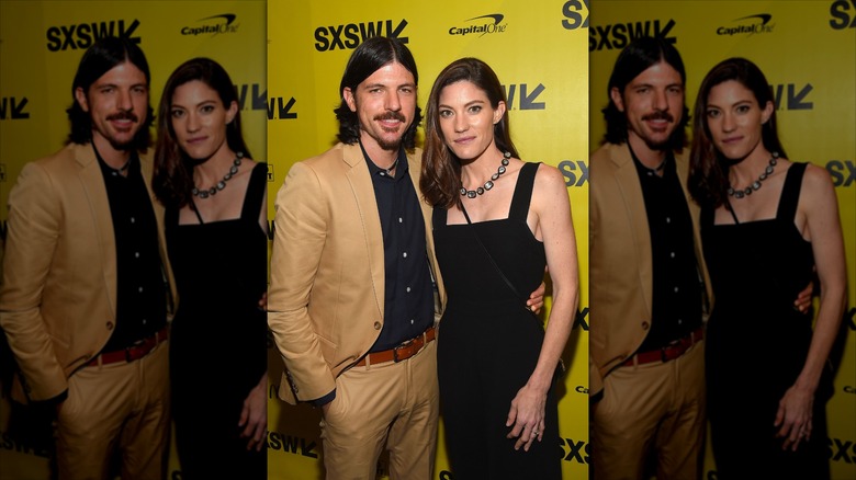 Jennifer Carpenter and Seth Avett posing at SXSW together in 2017
