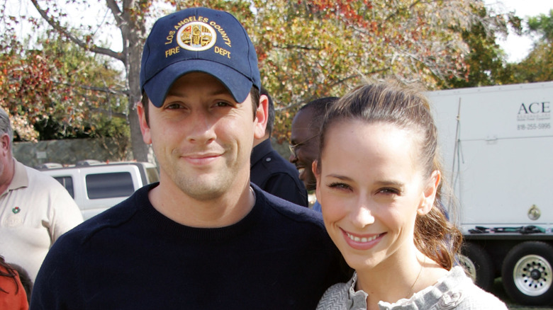Ross McCall and Jennifer Love Hewitt attending a children's event in 2008