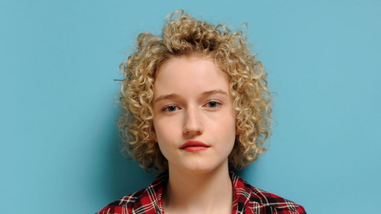 Julia Garner posing at the Sundance Film Festival