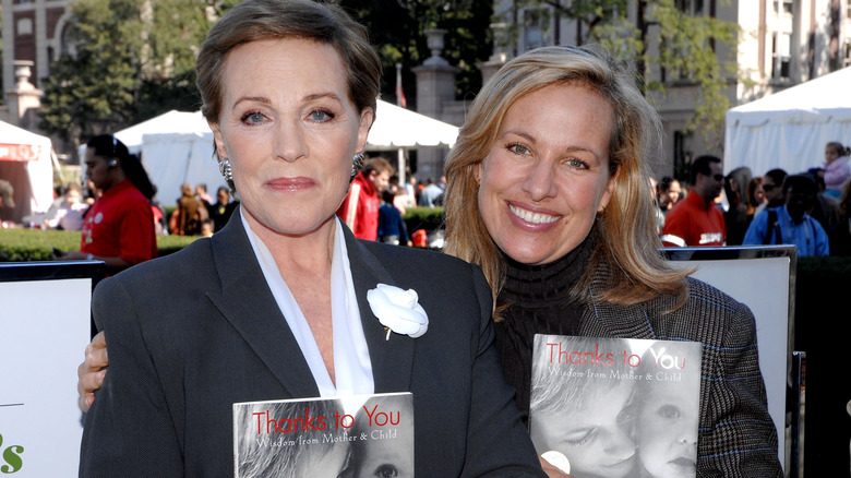 Emma Walton Hamilton and Julie Andrews smiling at New York Times Great Children's Read at Columbia University in 2007