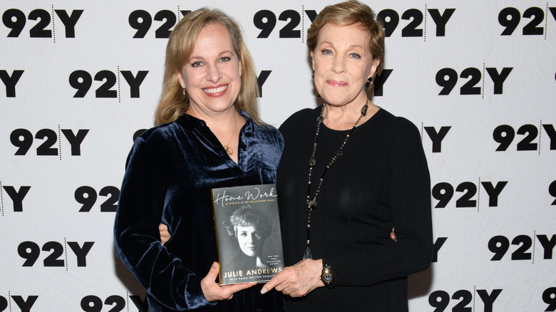 Julie Andrews and Emma Walton Hamilton smiling at 92nd Street Y in 2019
