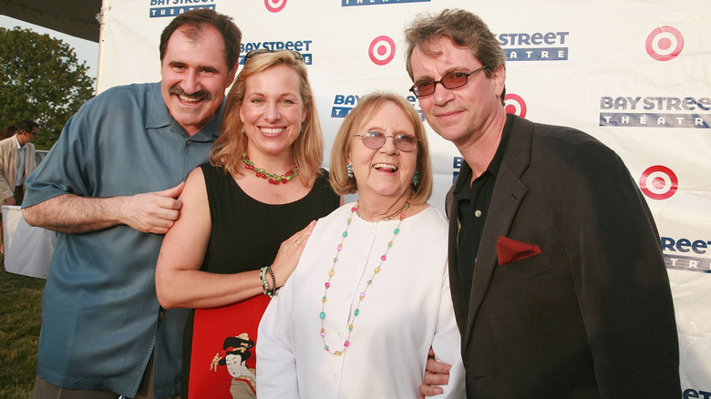 Emma Walton Hamilton, Stephen Hamilton, Sybil Christopher, Richard Klein smiling at the Bay Street Theater Summer Gala in 2007