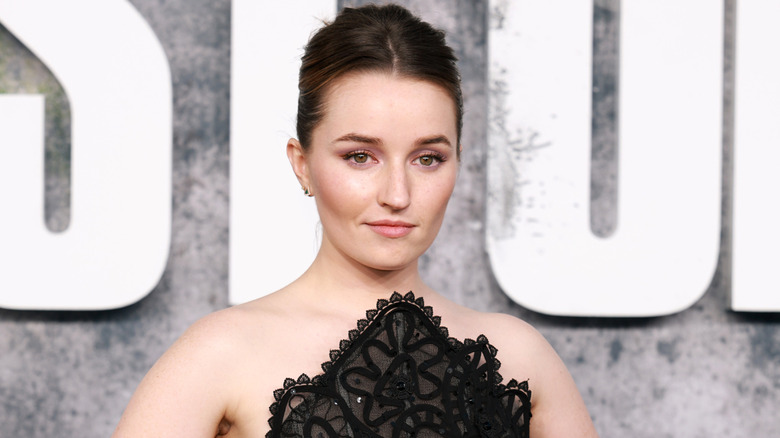 Kaitlyn Dever posing at the LA premiere of The Last of Us