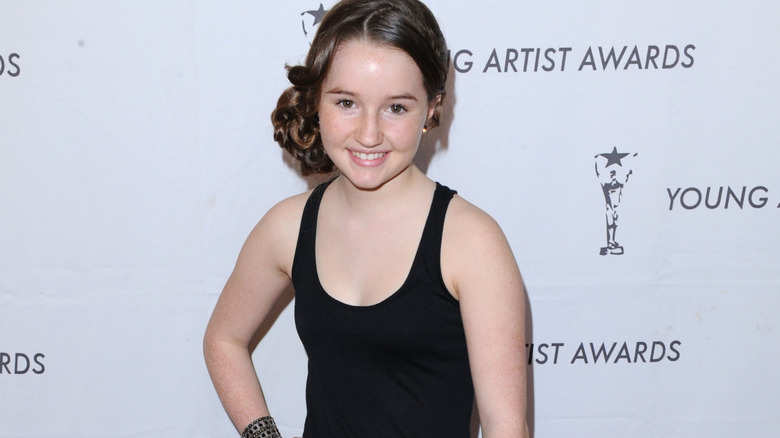 Kaitlyn Dever smiling at the Young Artist Awards
