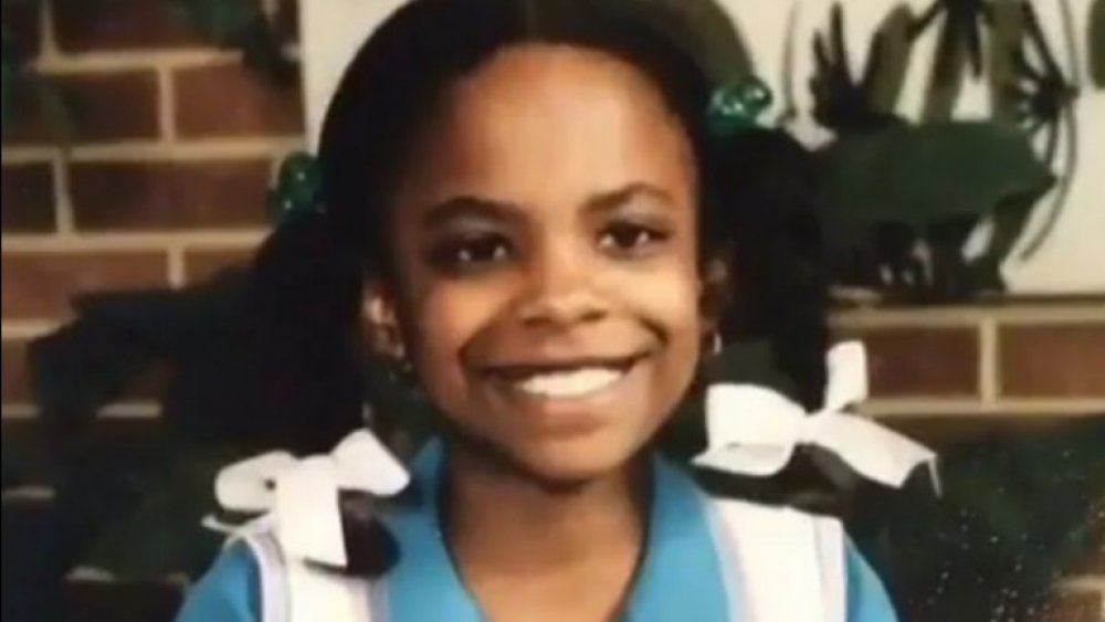 Kandi Burruss as a baby, close-up