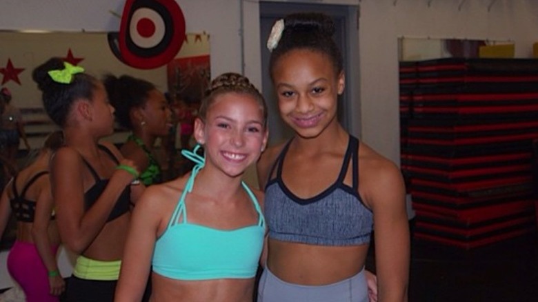 Katie Feeney with a fellow "Dance Moms" star