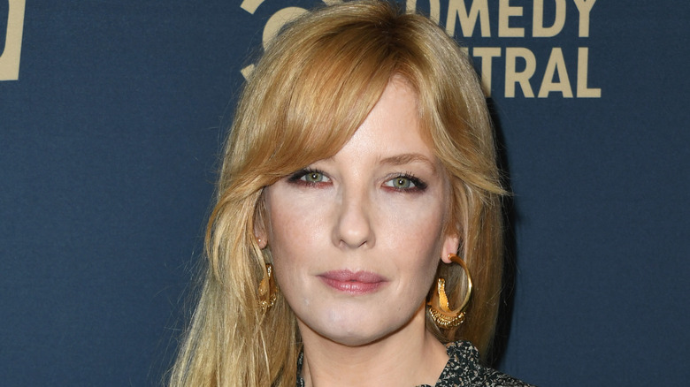 Kelly Reilly with blond hair