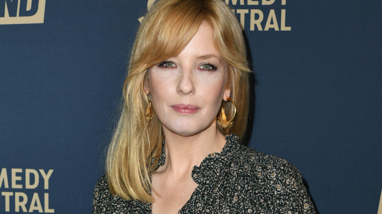 Kelly Reilly with blond hair