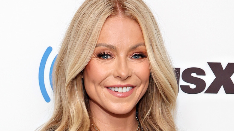 Kelly Ripa smiling at camera