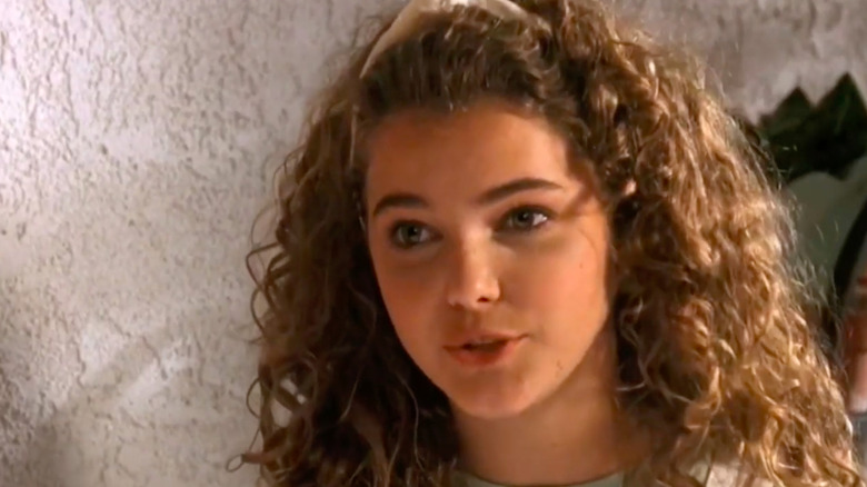 young Keri Russell speaking