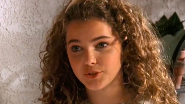 Young Keri Russell speaking