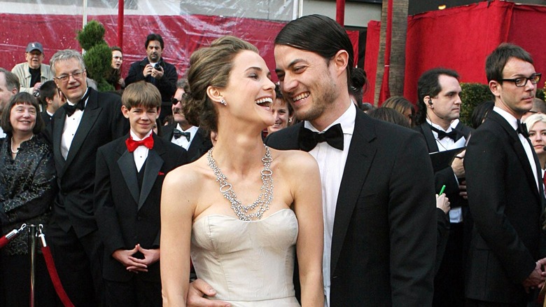 Keri Russell, Shane Deary laughing