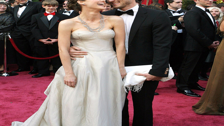 Keri Russell, Shane Deary laughing