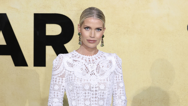 Lady Kitty Spencer posing at an event