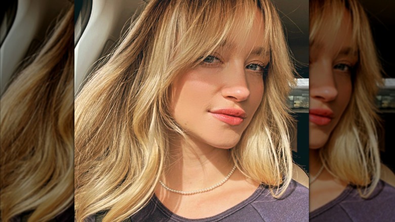 Francesca Xuereb taking a car selfie during the 2023 Writers Guild strike.
