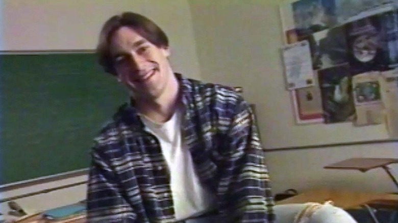 Jon Hamm in a classroom