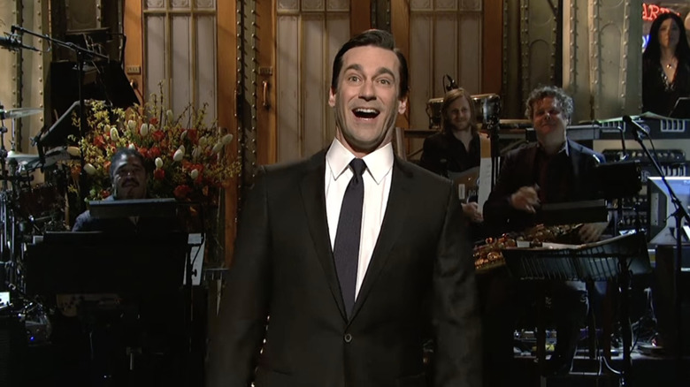 Jon Hamm hosting "Saturday Night Live"
