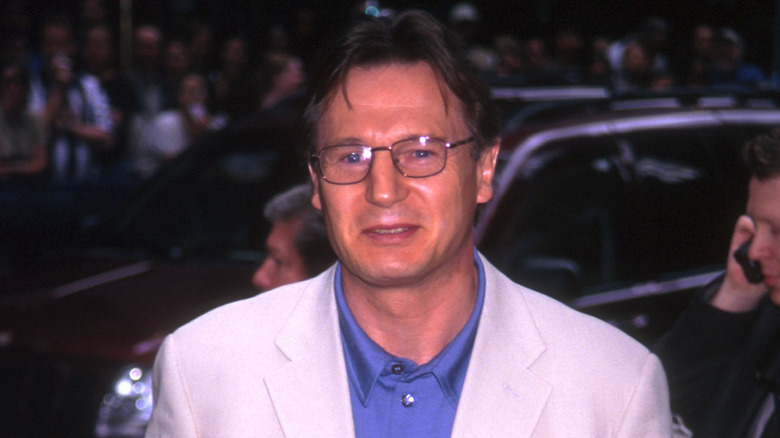 Liam Neeson wearing white