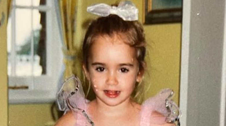 Lily Collins as a kid