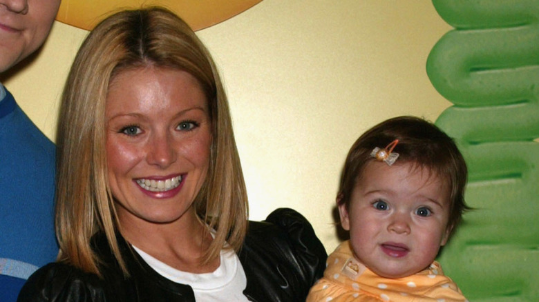 Kelly Ripa and Lola Consuelos in 2002