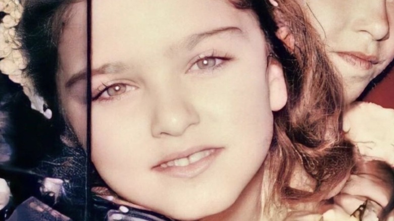 Madonna as a girl close-up