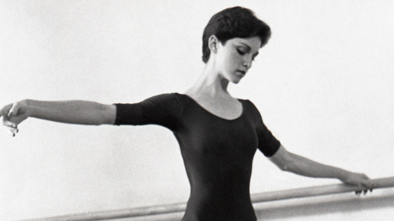 Young Madonna dancing