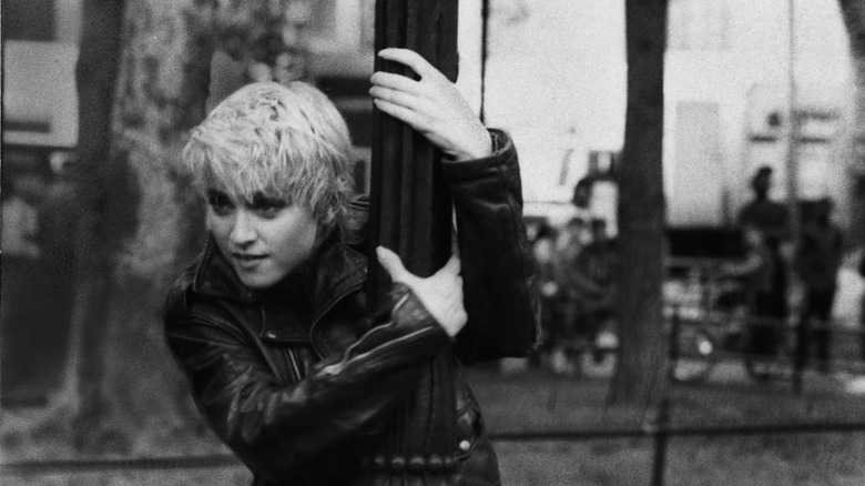 Madonna filming a music video