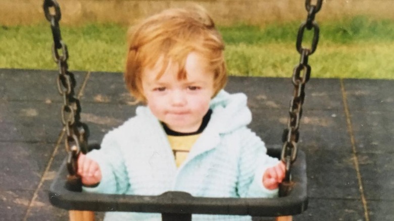 Maisie Williams as a baby
