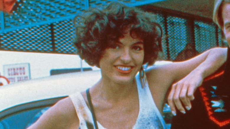 Mariska Hargitay with short, curly hair