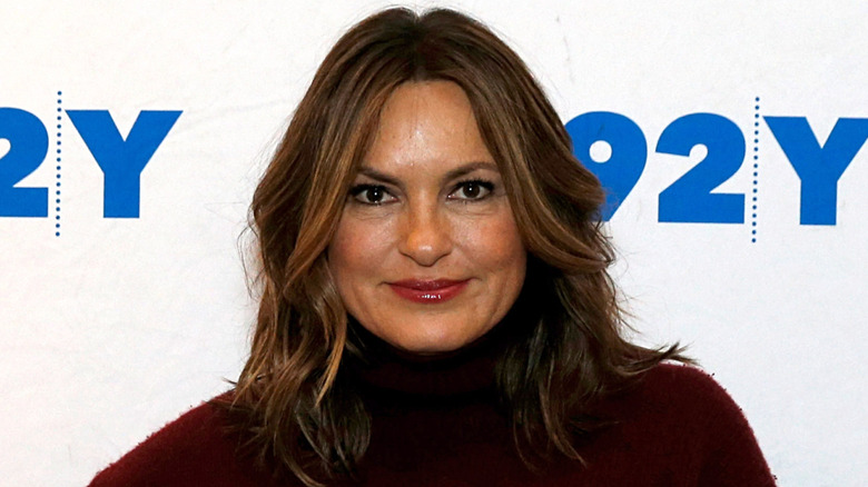 Mariska Hargitay smiling with lips closed