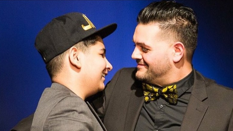 Michael Costello (right) with Giovani Costello