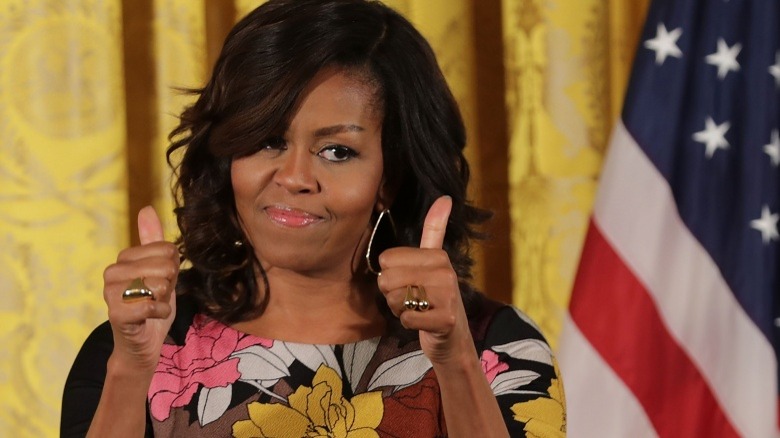 Michelle Obama thumbs up