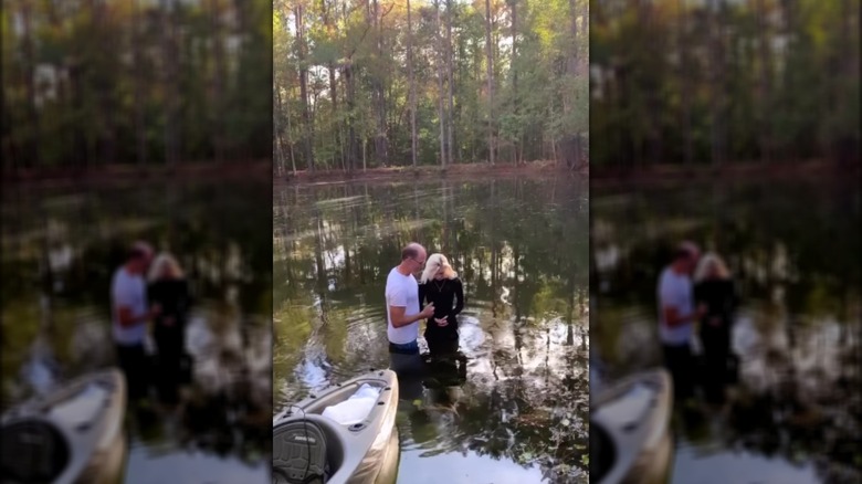 Moriah and Barry Plath at her baptism Sept 2023 