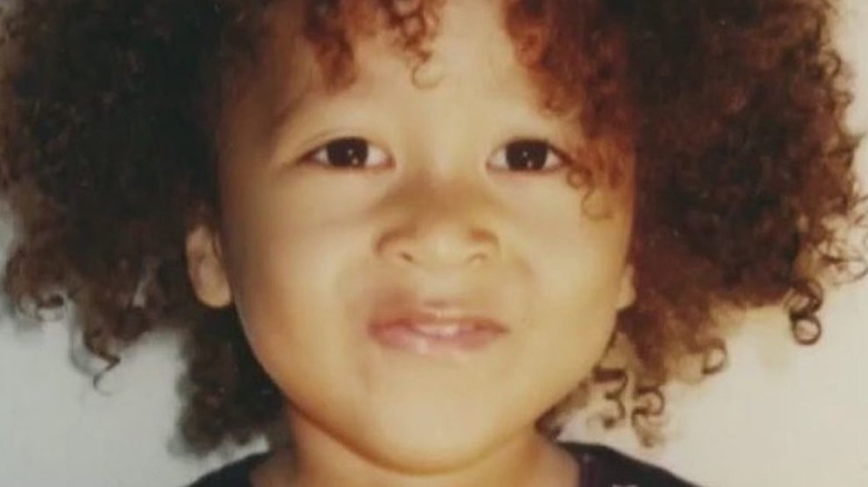 Naomi Osaka as a kid, close-up