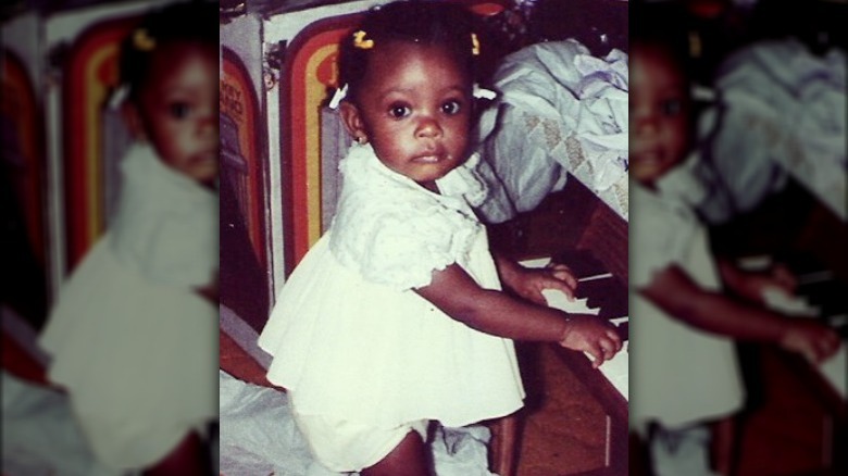 Naturi Naughton as a baby