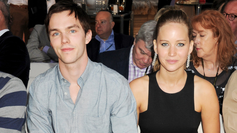Nicholas Hoult and Jennifer Lawrence at an event in Monac