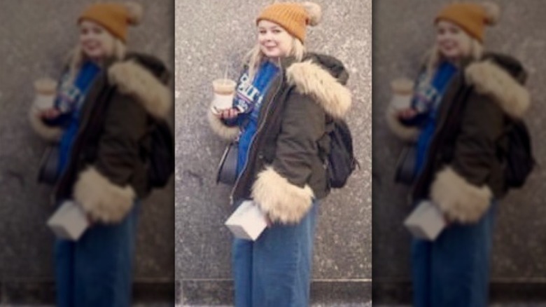 Nicola Coughlan posing outside