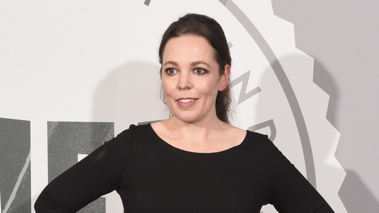 Olivia Colman posing at an event in 2016