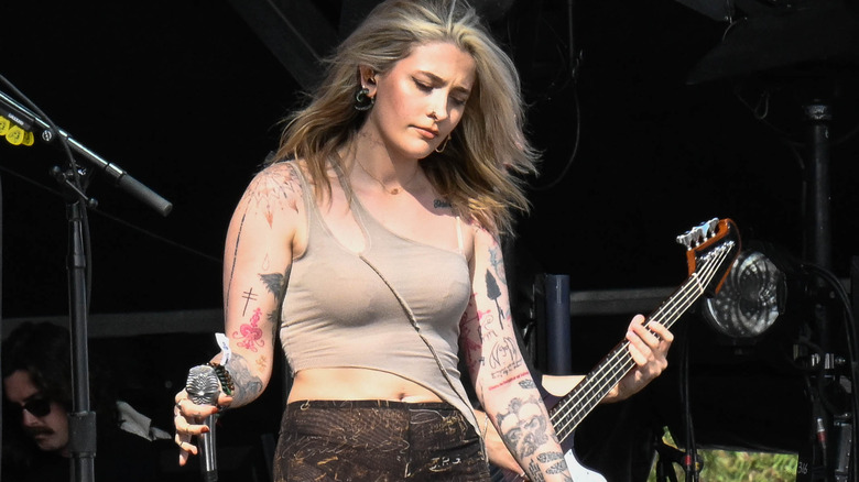 Paris Jackson performing with The Struts
