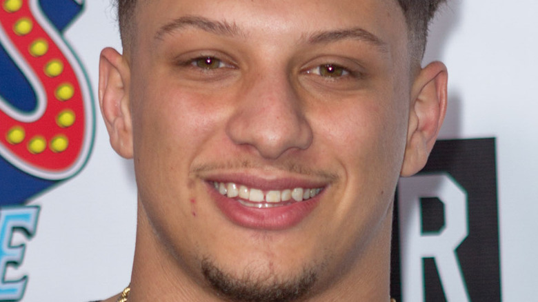 Patrick Mahomes smiling