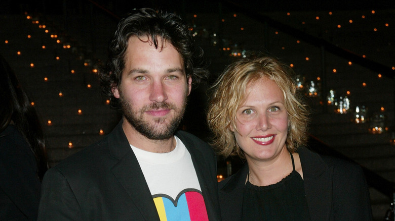 Paul Rudd and Julie Yeager smiling