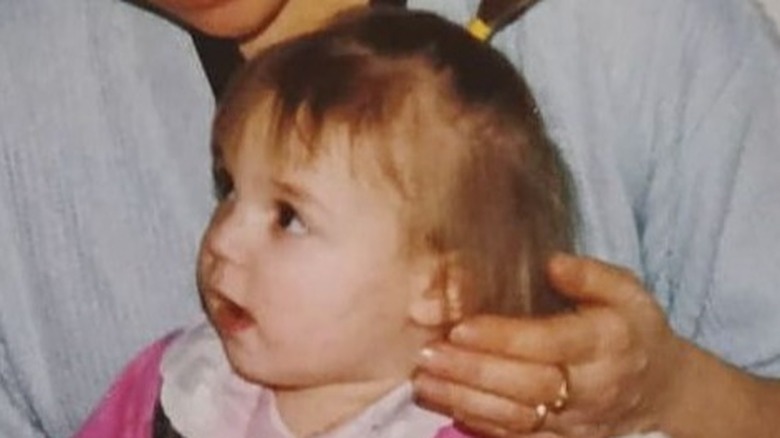 Marzia Kjellberg as a baby