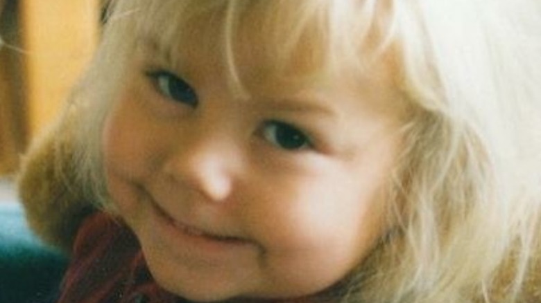 Phoebe Bridgers as a toddler, close-up