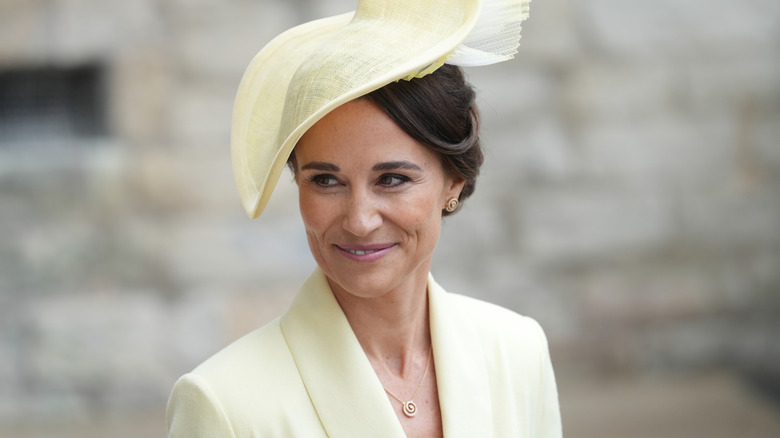 Pippa Middleton close-up at King Charles' coronation in 2023